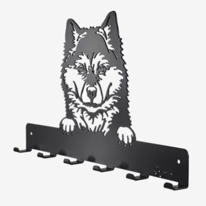 HWG-37_Akita_Inu_wandgarderobe_leinenhalter_b