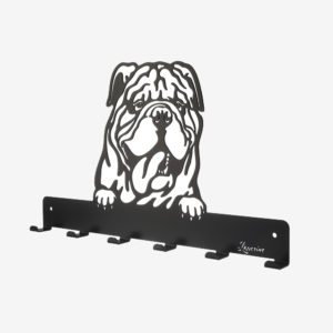 HWG-26_Englische_Bulldogge_leinenhalter_wandgarderobe_b